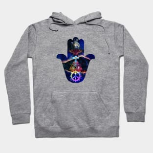 Hand of Fatima, Mystical Hamsa Hand or Hand of the Goddess Hoodie